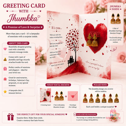 Feelings Jhumka Greeting Card
