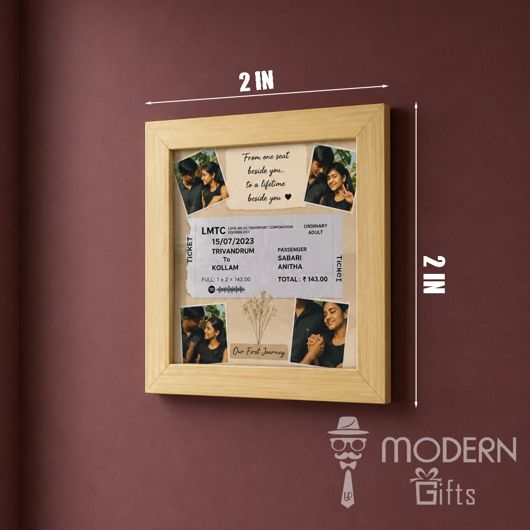 Customised Ticket Frame