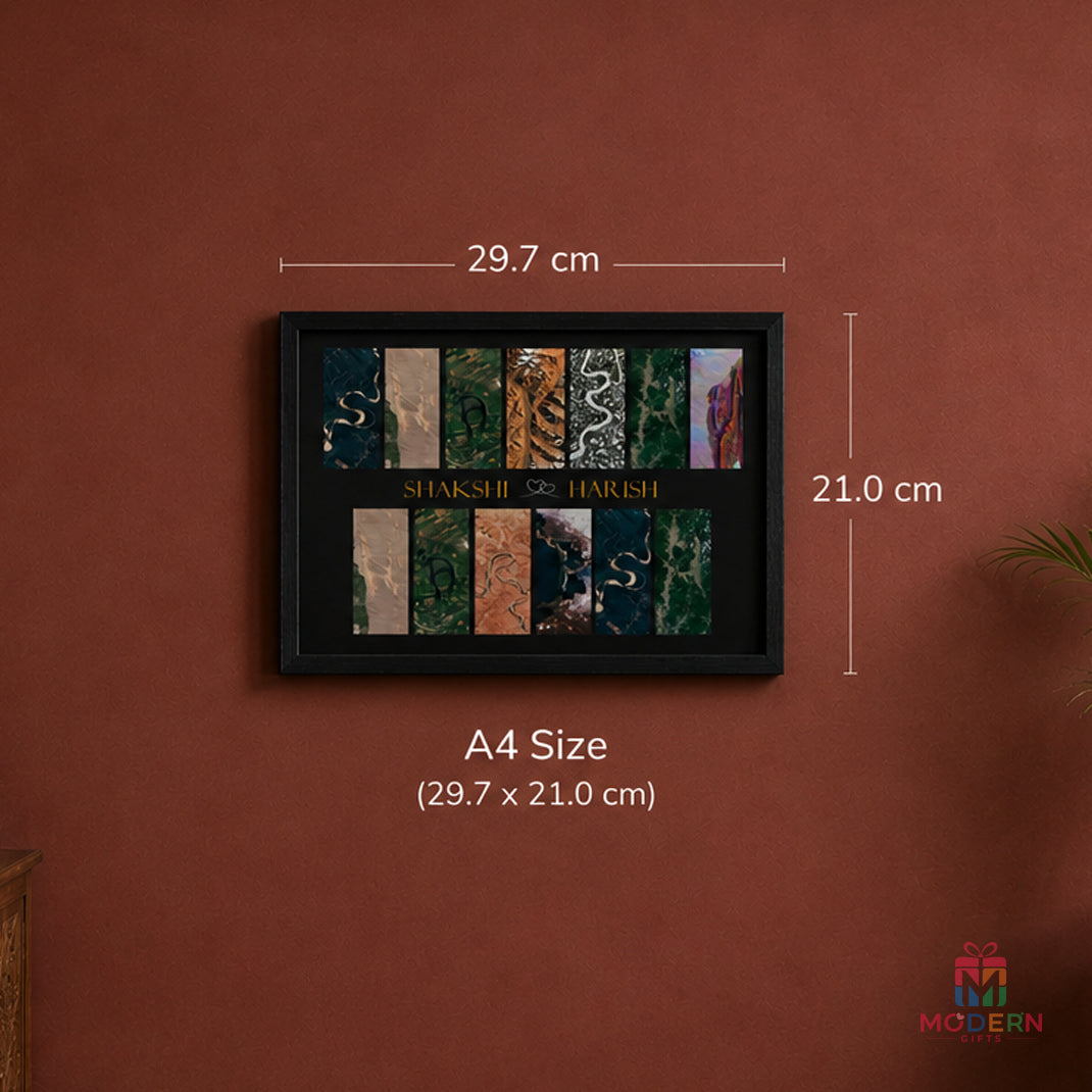 Couple Landsat Map Frame