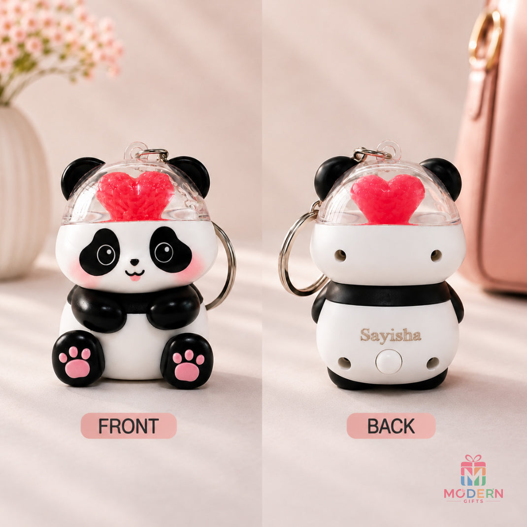 Customised Name I Love You Panda