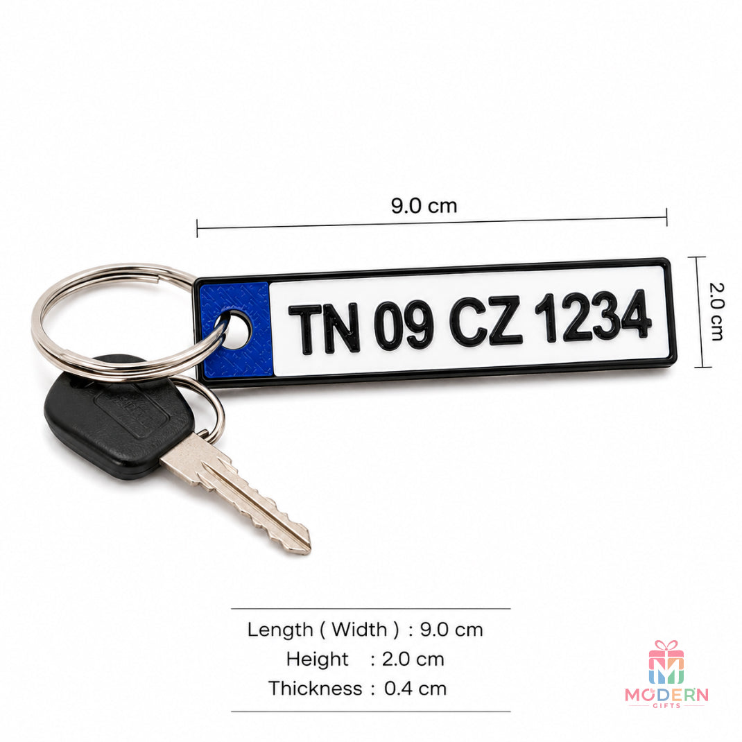 Bike Plate Keychain