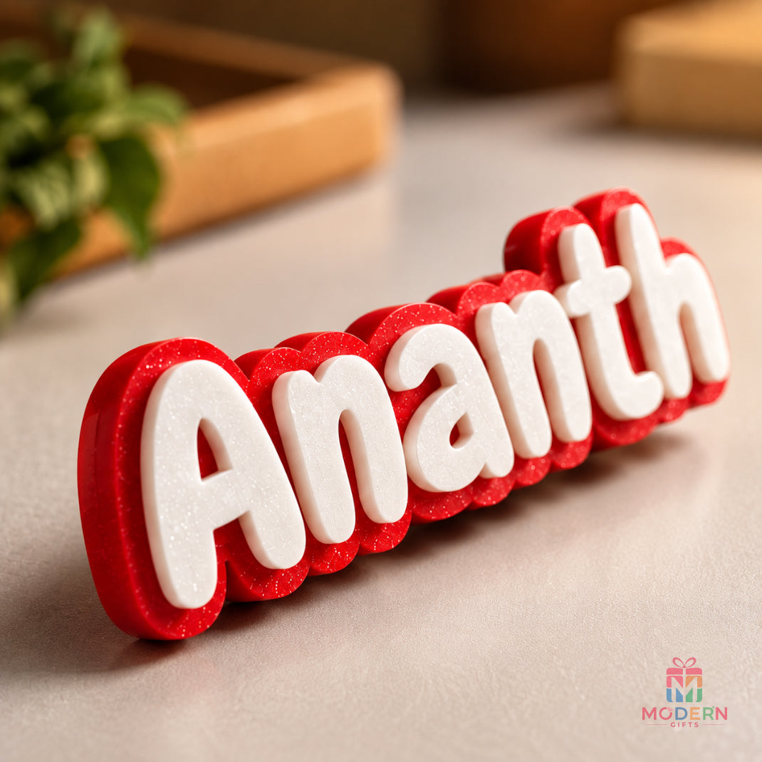 Single Glow Name Magnet