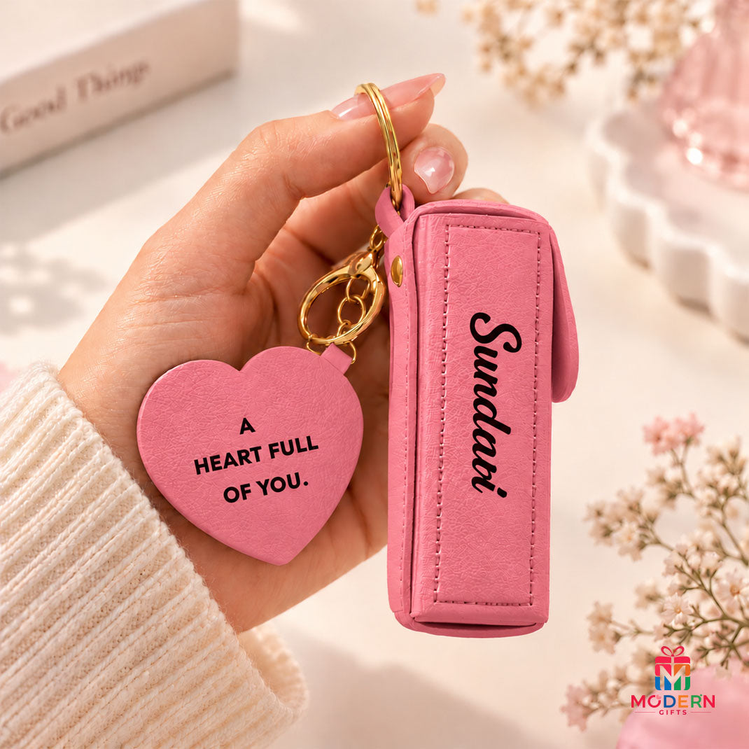 Customised Lipstick Pod Keychain