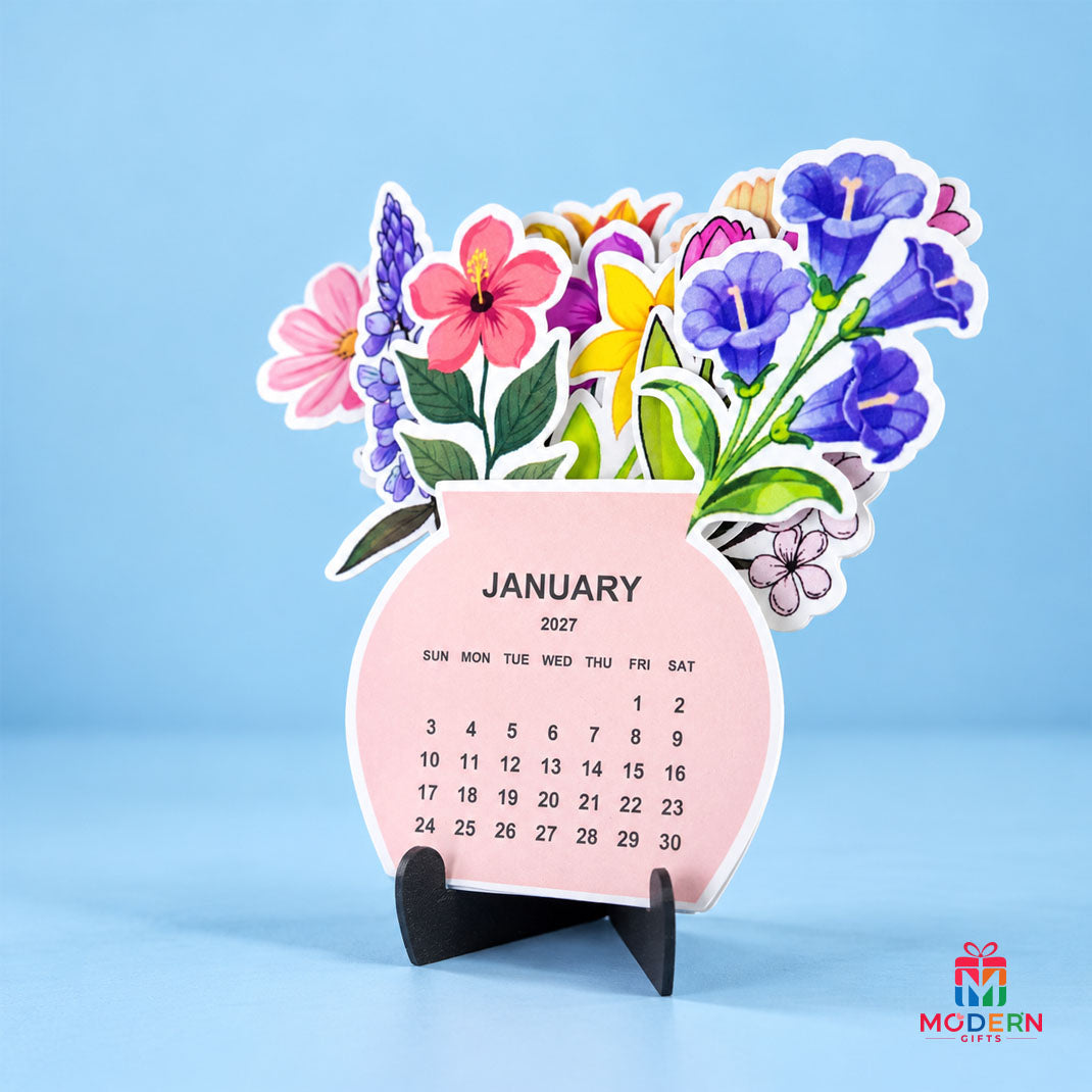 Flowerpot Calendar Stand