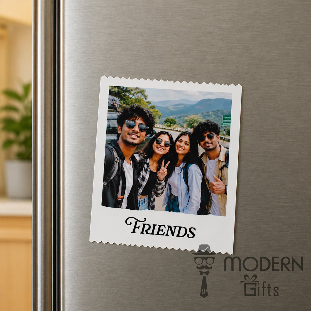 Friendship Greeting Card with photo magnet