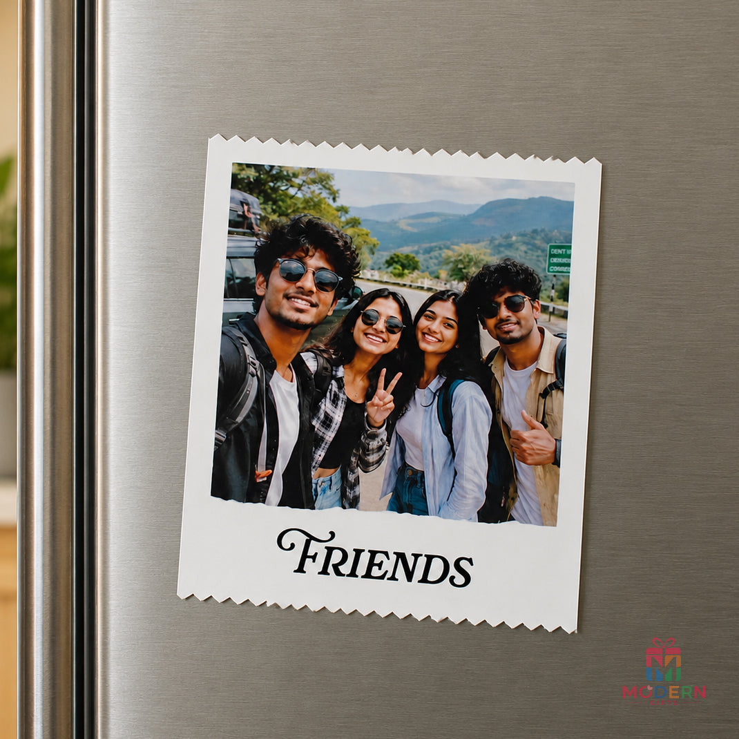 Friendship Greeting Card with photo magnet
