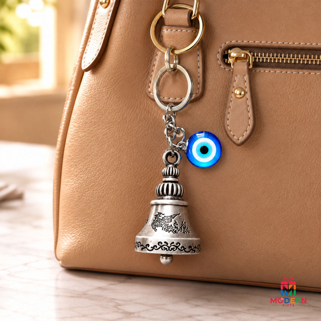 Evil Eye Bell Keychain