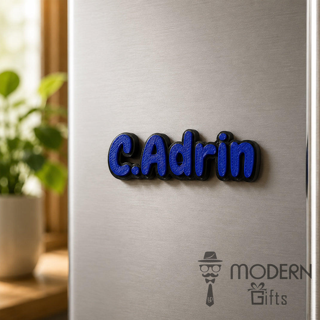 Father's Day Greeting Card with Name Magnet