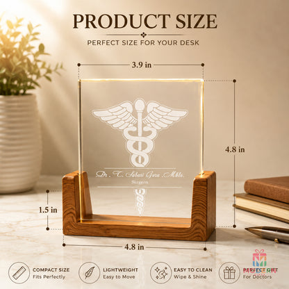 Glass Light Stand For Doctors