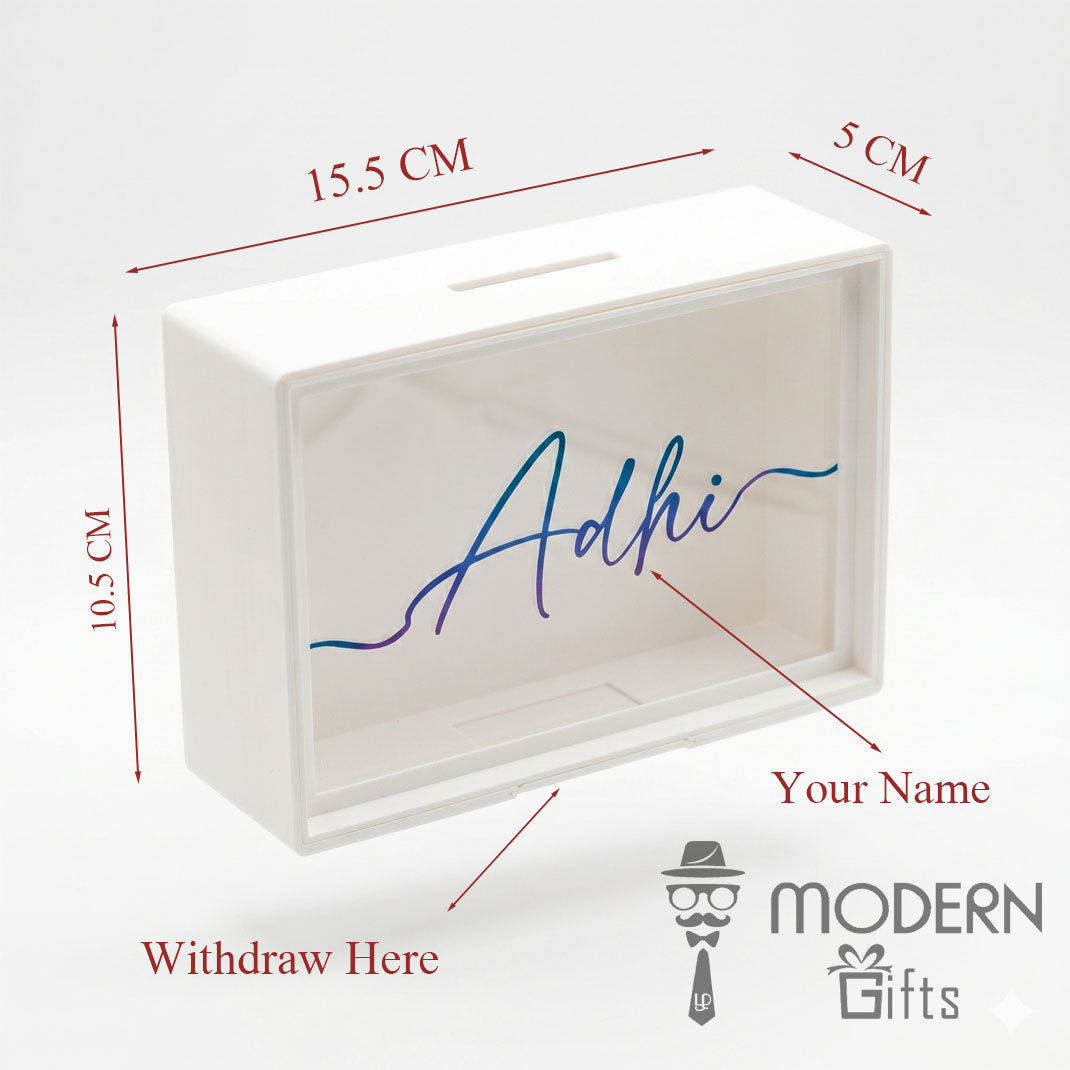 Customized Transparent Money Box