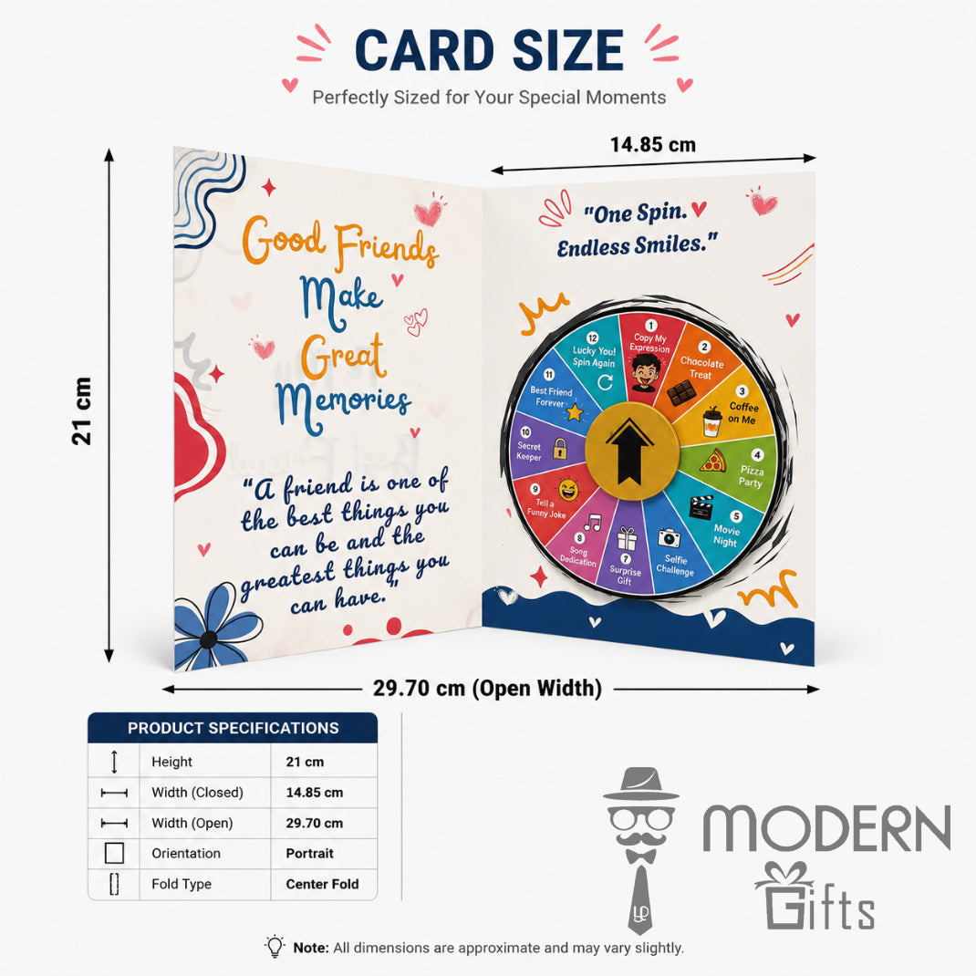 Friendship Spin Challenge Greeting Card