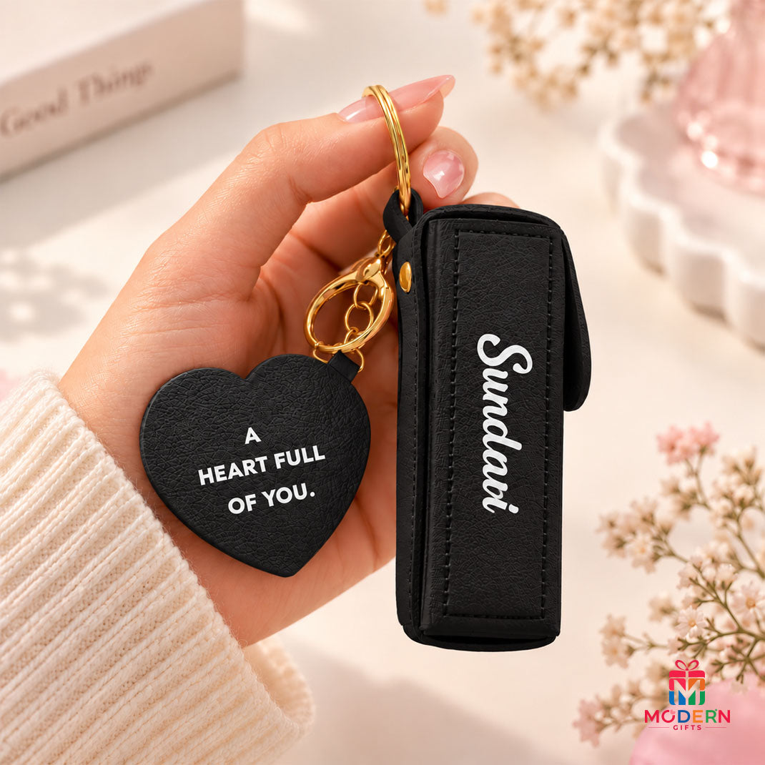 Customised Lipstick Pod Keychain