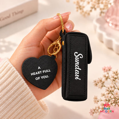 Customised Lipstick Pod Keychain