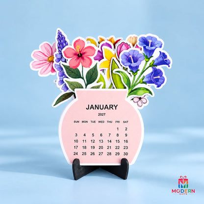 Flowerpot Calendar Stand