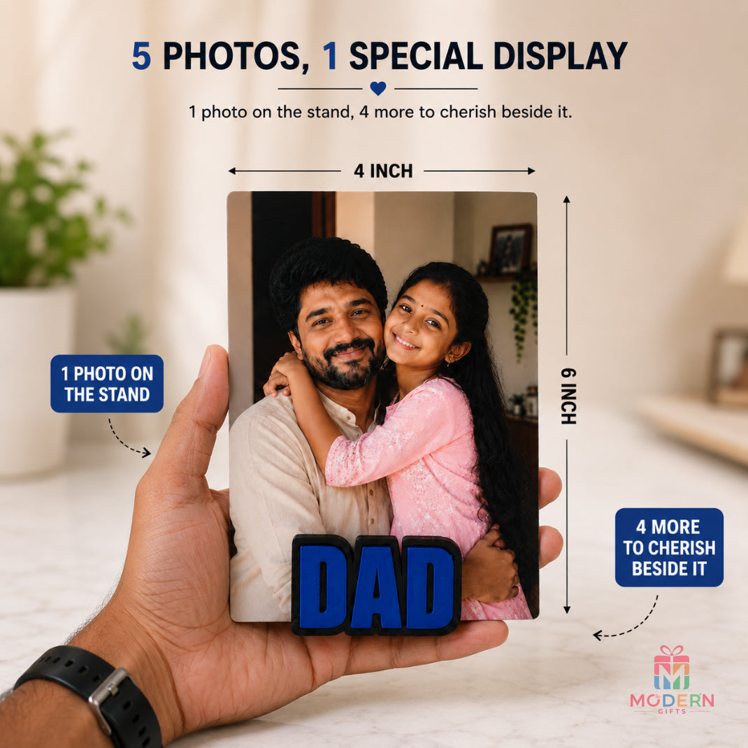 Dad Magnetic Photo Stand