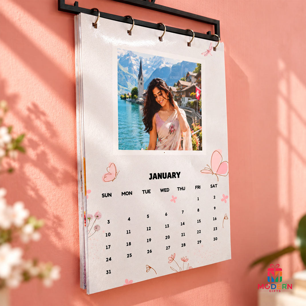 Customised A4 Wall Calendar