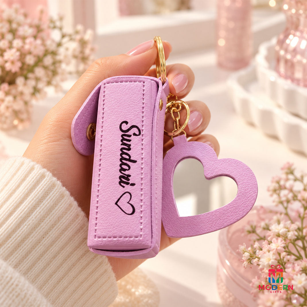 Customised Lipstick Pod Keychain