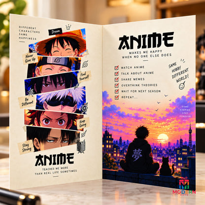 Anime Lover Greeting Card