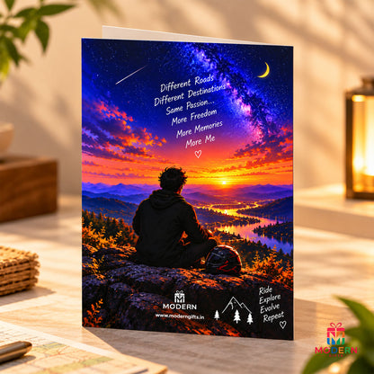 Bike Ride Explorer Greeting Card