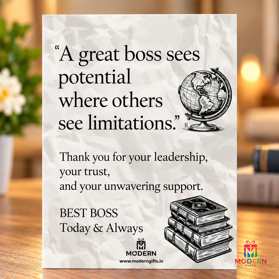 Boss Appreciation Greeting Card