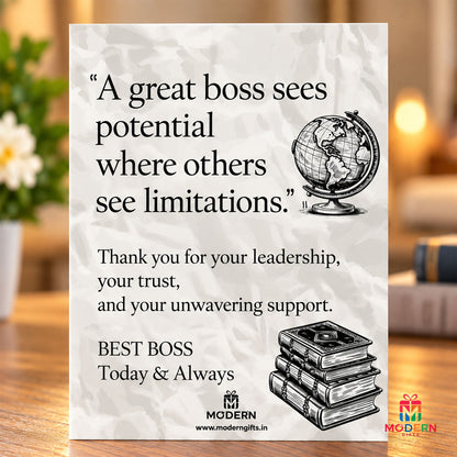 Boss Appreciation Greeting Card