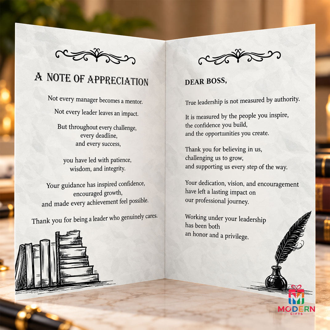 Boss Appreciation Greeting Card