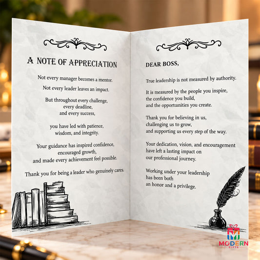 Boss Appreciation Greeting Card