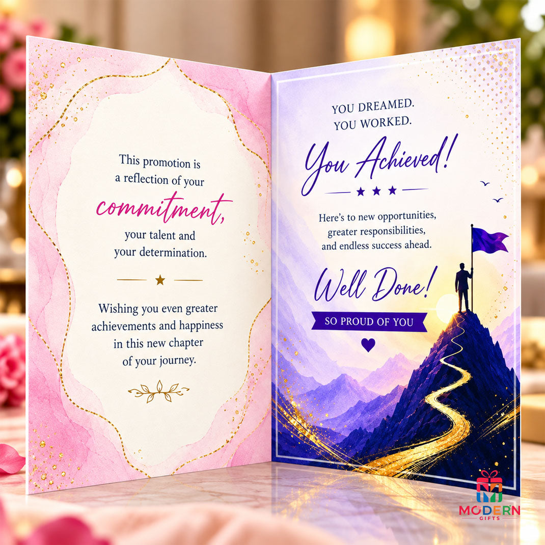 Promotion Congratulations Greeting Card