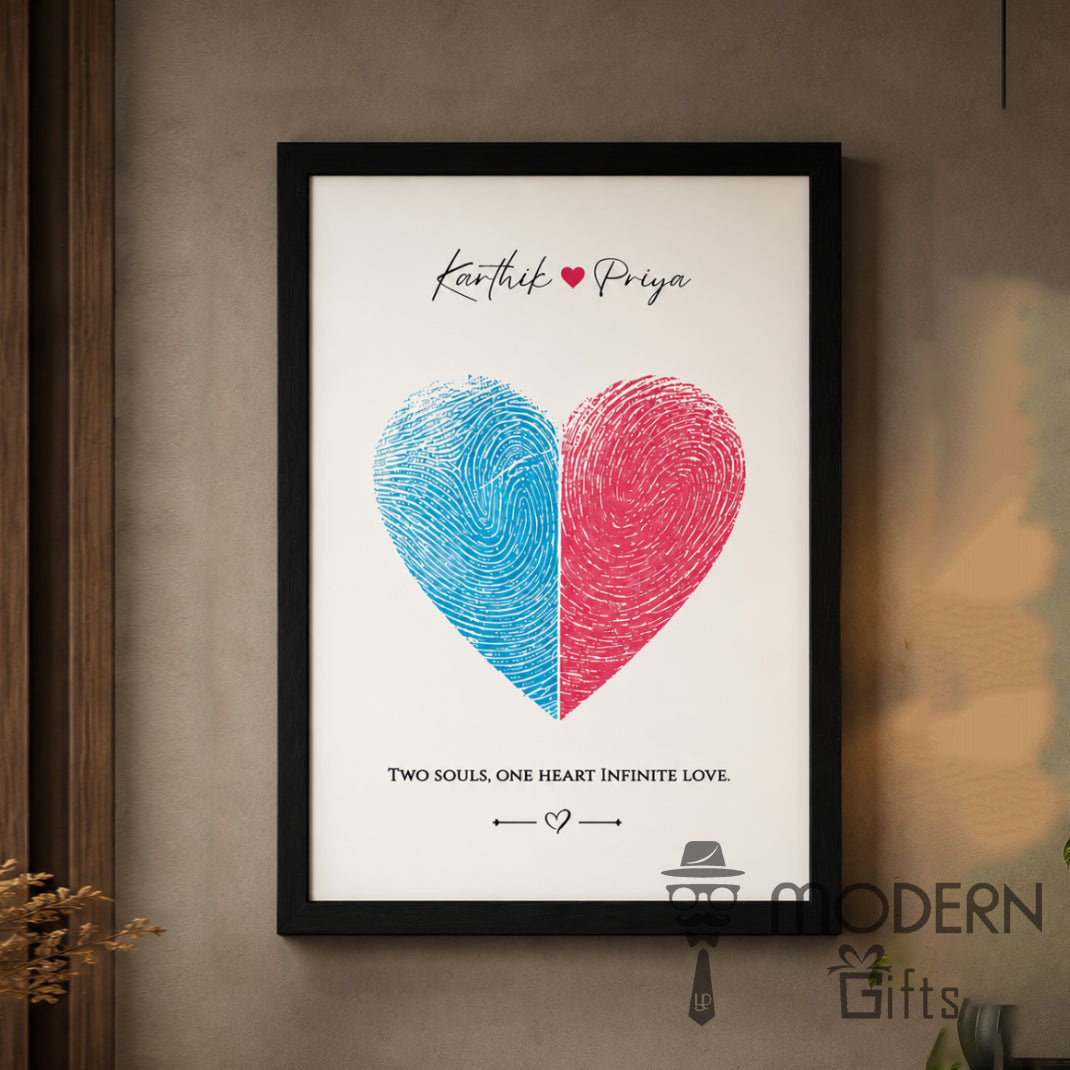 Heart Fingerprint Frame
