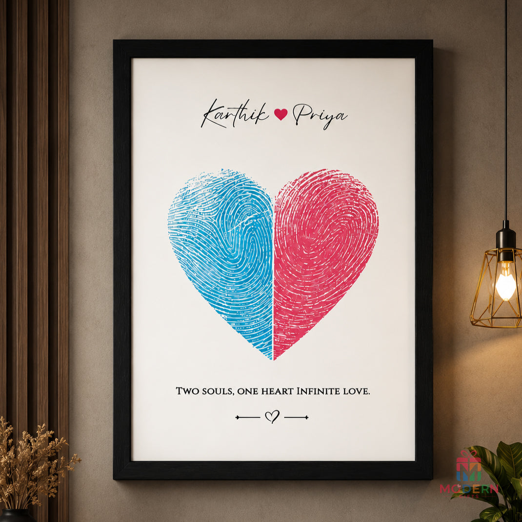 Heart Fingerprint Frame
