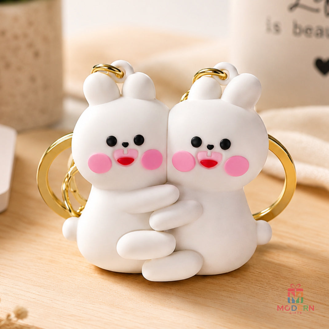 Couple Magnetic Keychain