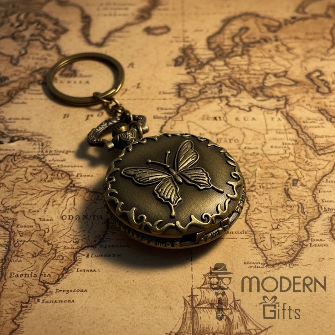 Vintage Clock Keychain