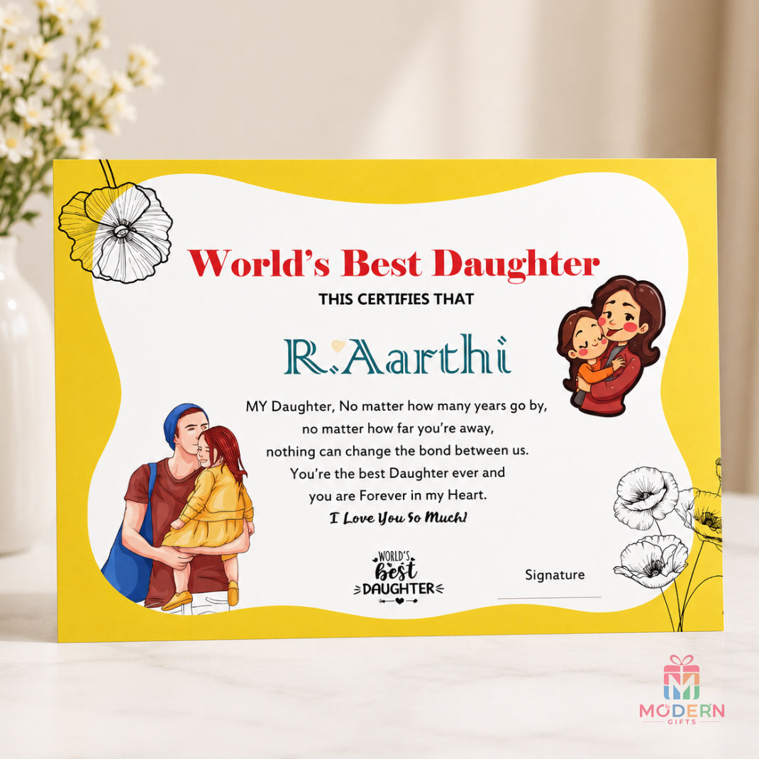 Customized Certificate