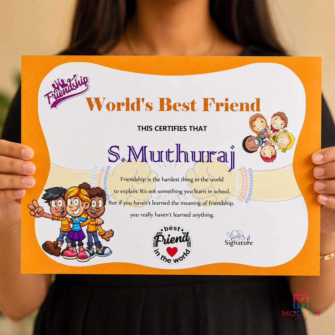 Customized Certificate
