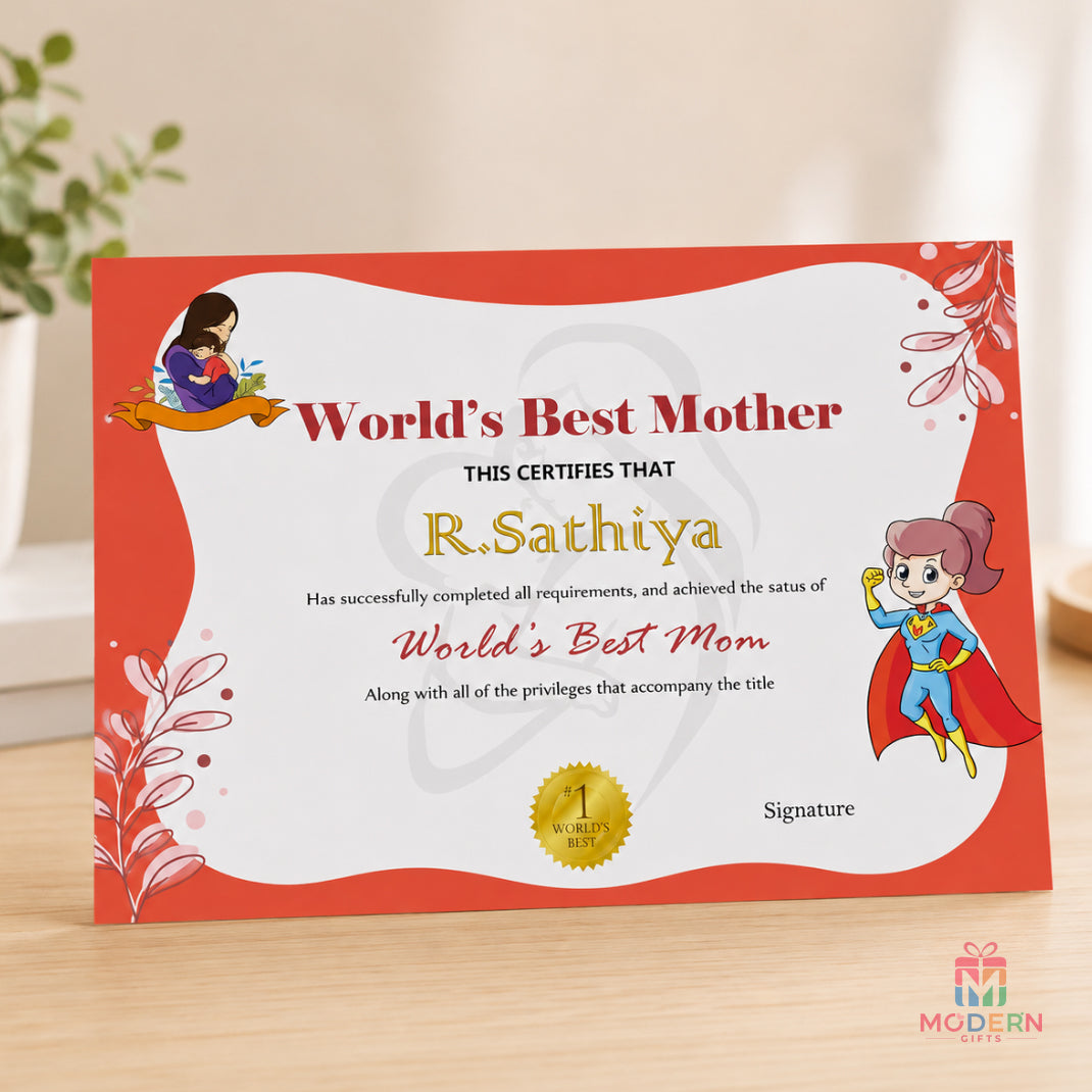 Customized Certificate
