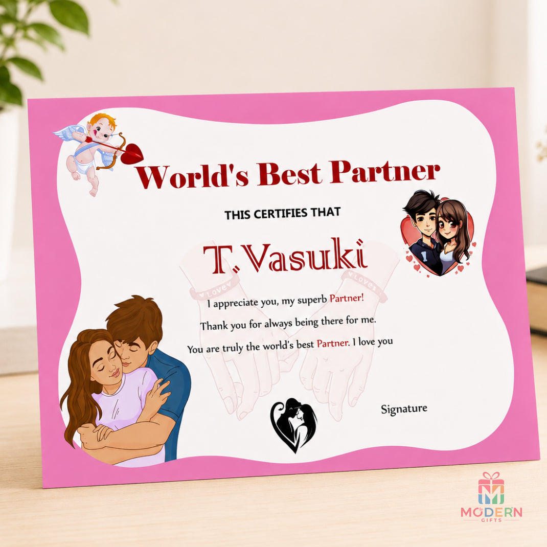 Customized Certificate