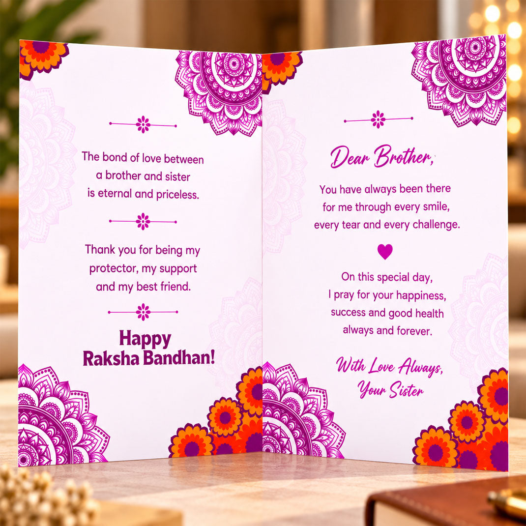 Happy Raksha Bandhan Greeting Card