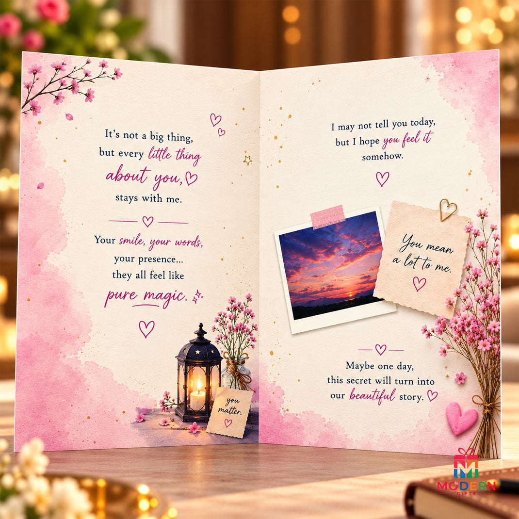 Secret Crush Greeting Card