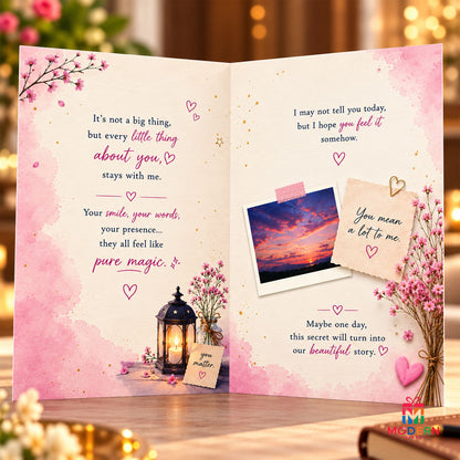 Secret Crush Greeting Card