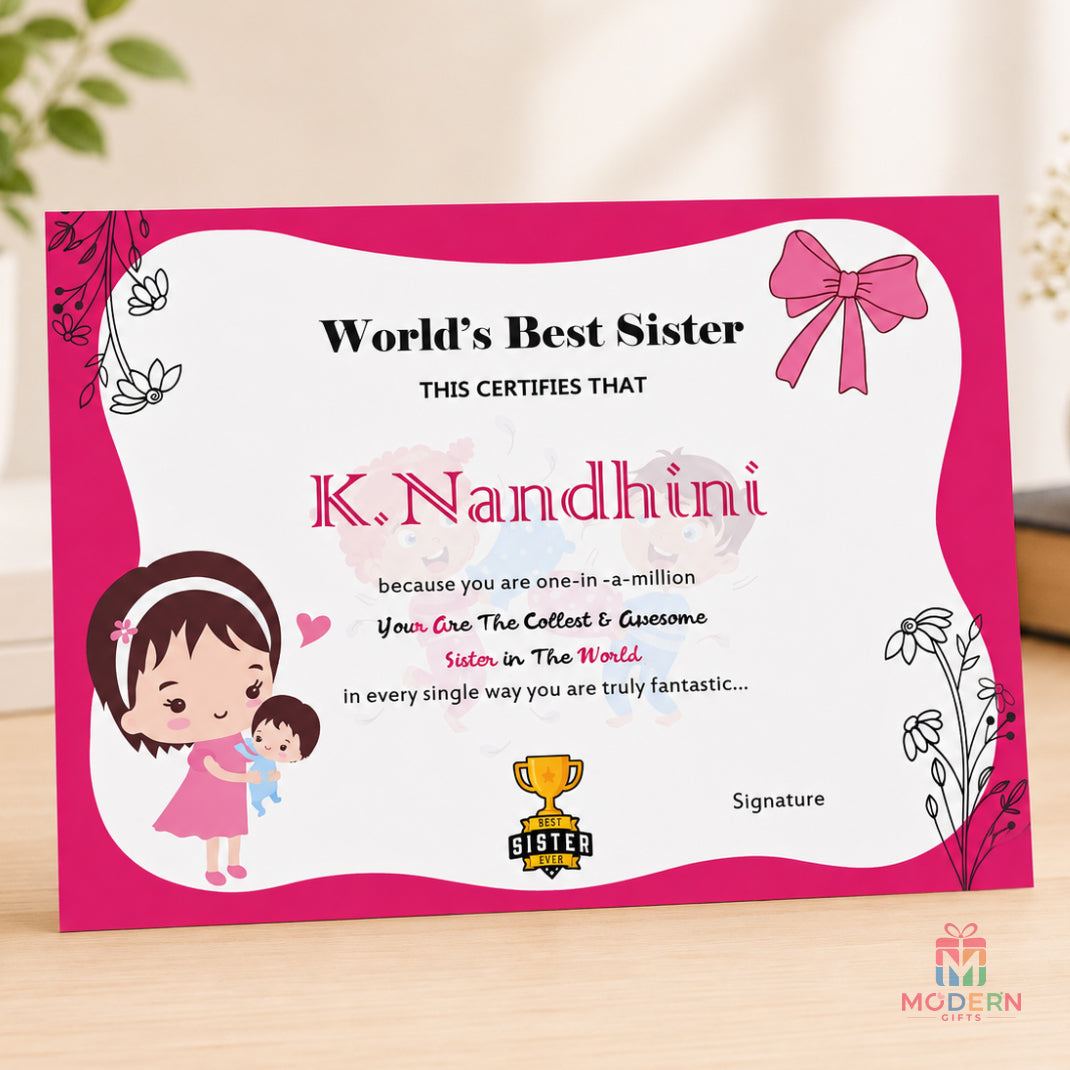 Customized Certificate
