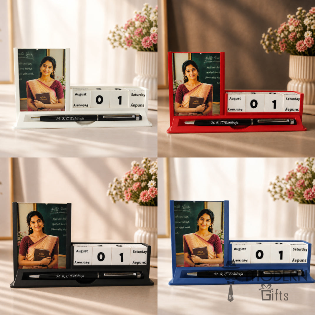 Cube Calendar Pen Stand